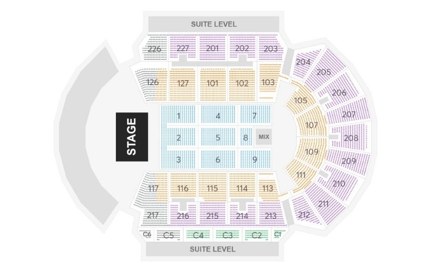 kings detailed golden 1 center seating chart with seat numbers