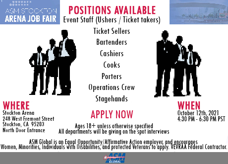 STOCKTON ARENA CAREER FAIR